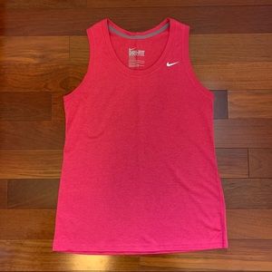 Nike Dri-Fit Regular Fit Activewear Tank Top, pink, size medium (M)